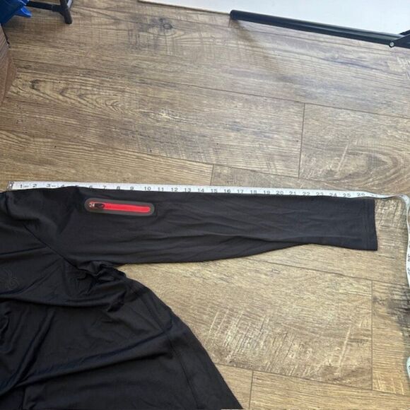 Spyder Active Men's Medium Black 1/4 Zip Athleisure Top - Picture 7 of 9